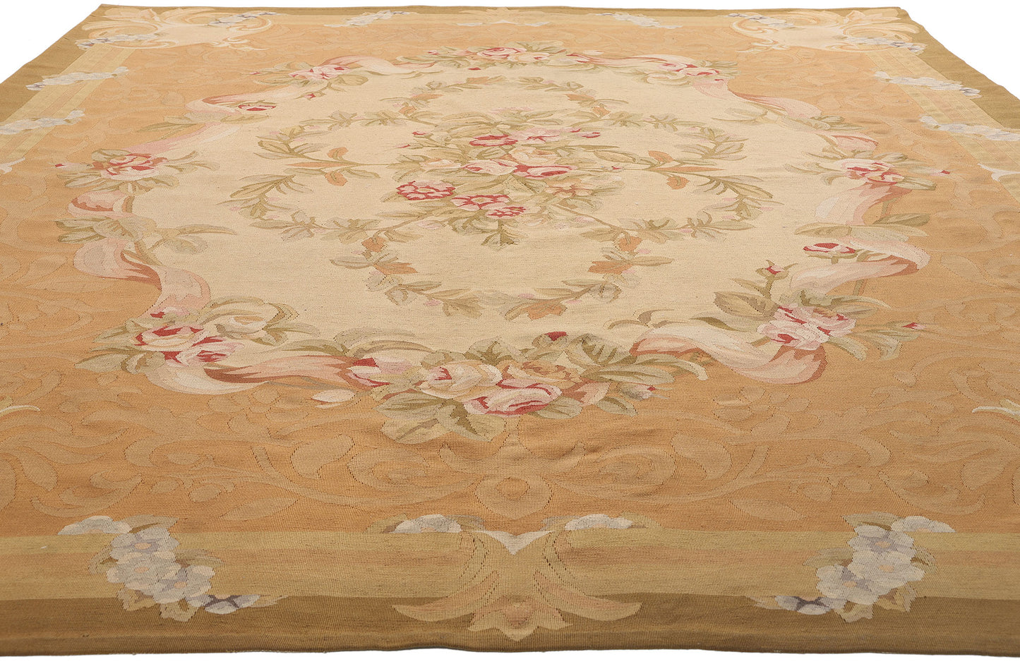 9 x 12 Vintage Chinese Aubusson Rug 79143