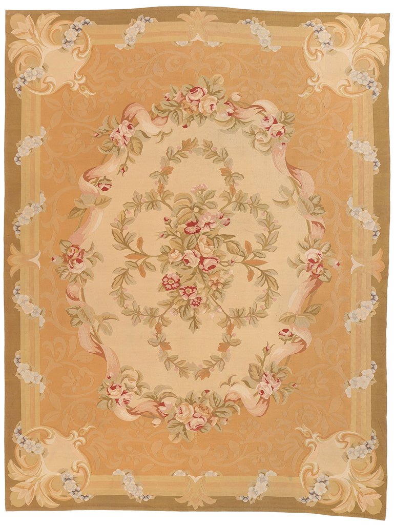 9 x 12 Vintage Chinese Aubusson Rug 79143