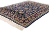 4 x 6 Vintage Navy Blue Chinese Tabriz Rug 79242