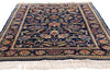 4 x 6 Vintage Navy Blue Chinese Tabriz Rug 79242
