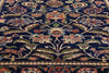 4 x 6 Vintage Navy Blue Chinese Tabriz Rug 79242