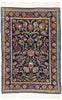 4 x 6 Vintage Navy Blue Chinese Tabriz Rug 79242