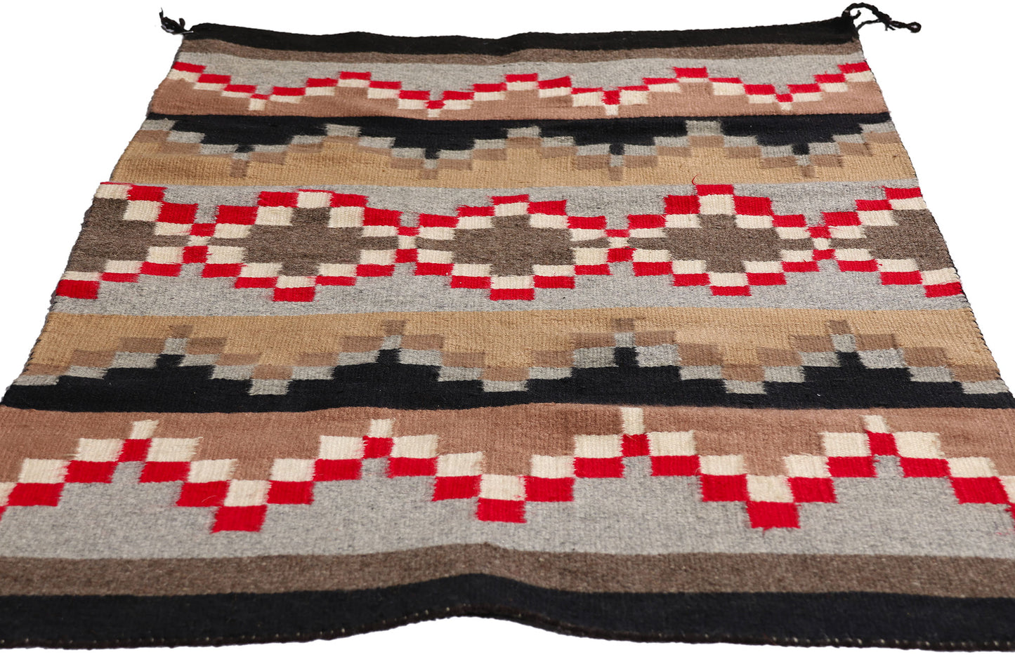 2 x 4 Earth-Tone Vintage Crystal Navajo Rug 79306