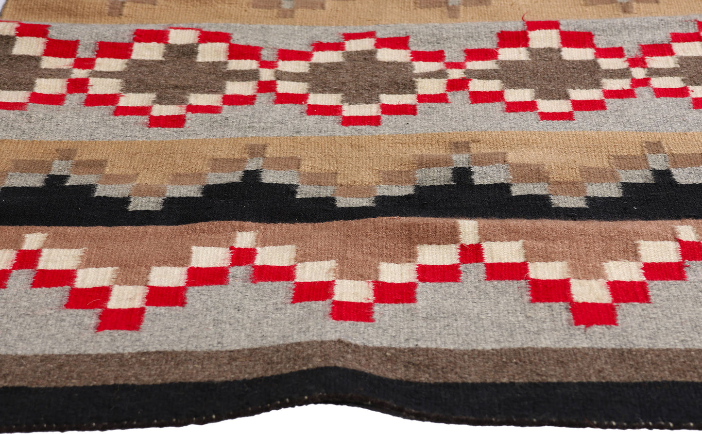 2 x 4 Earth-Tone Vintage Crystal Navajo Rug 79306