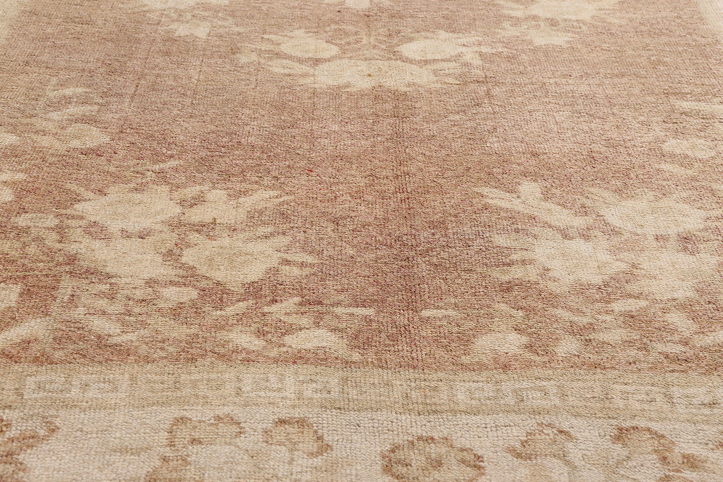 5 x 10 Vintage Earth-Tone Turkish Oushak Rug 54020