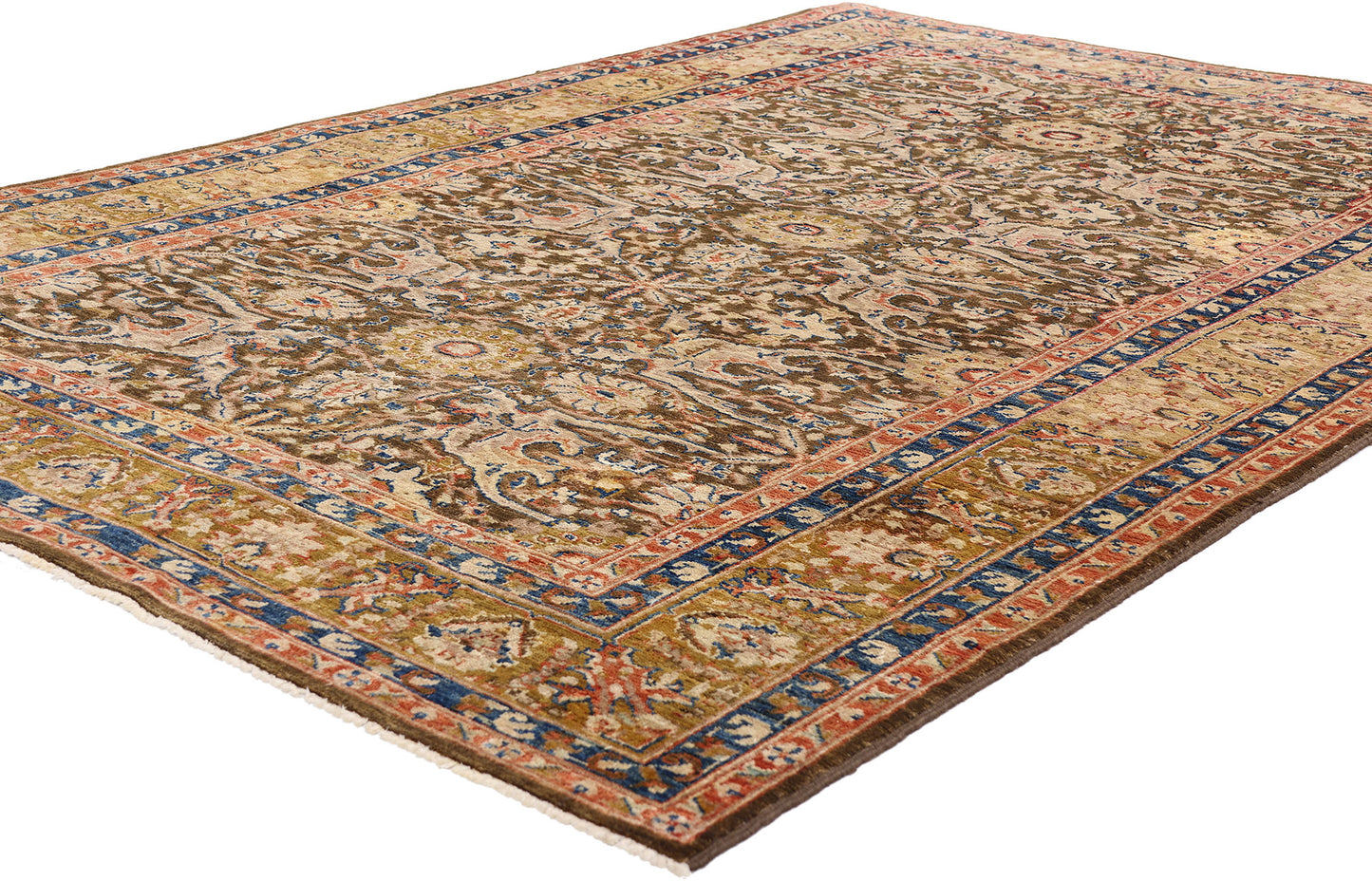 6 x 8 Vintage Earth-Tone Malayer Rug 79245