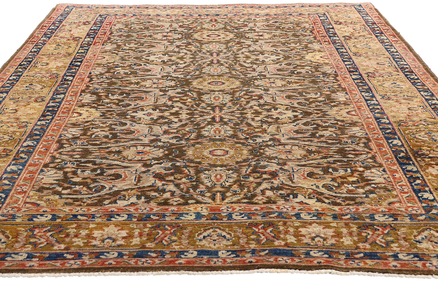 6 x 8 Vintage Earth-Tone Malayer Rug 79245