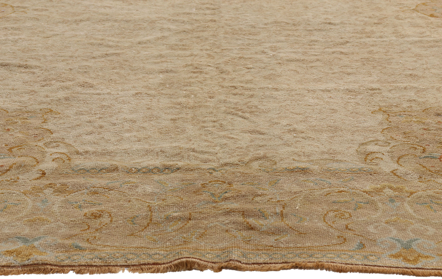 7 x 10 Vintage Turkish Oushak Rug 77707