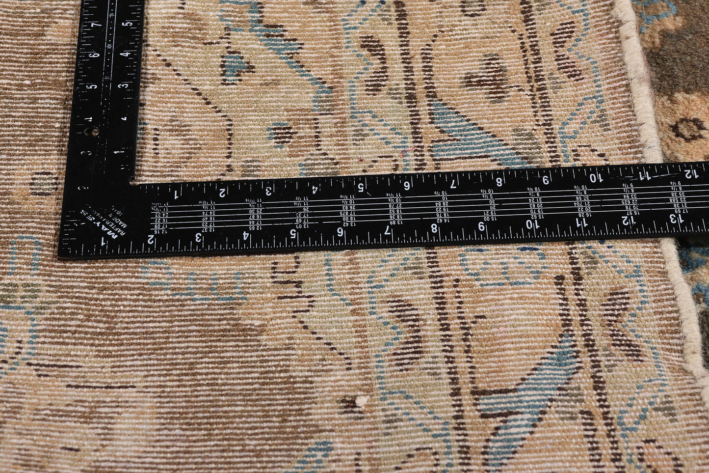 4 x 13 Earth-Tone Vintage Persian Hamadan Rug 79288
