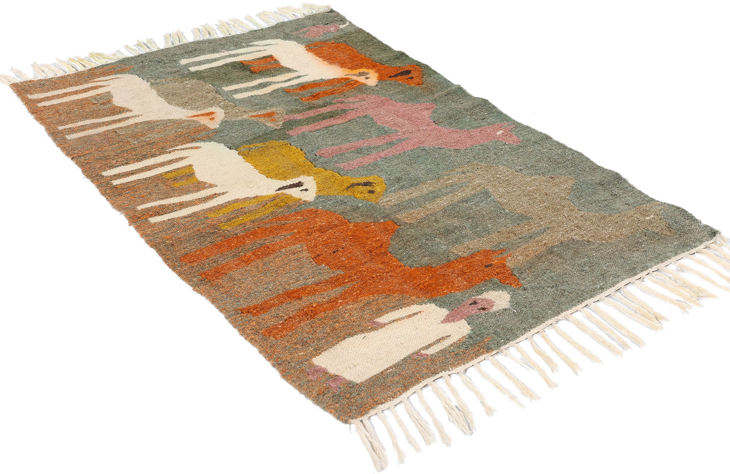 2 x 3 Vintage Egyptian Kilim Tapestry Rug 79103