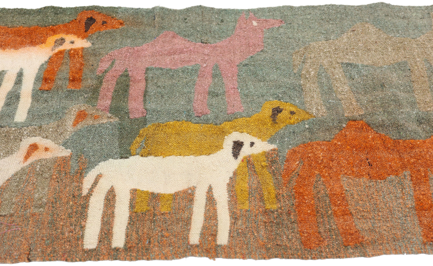 2 x 3 Vintage Egyptian Kilim Tapestry Rug 79103