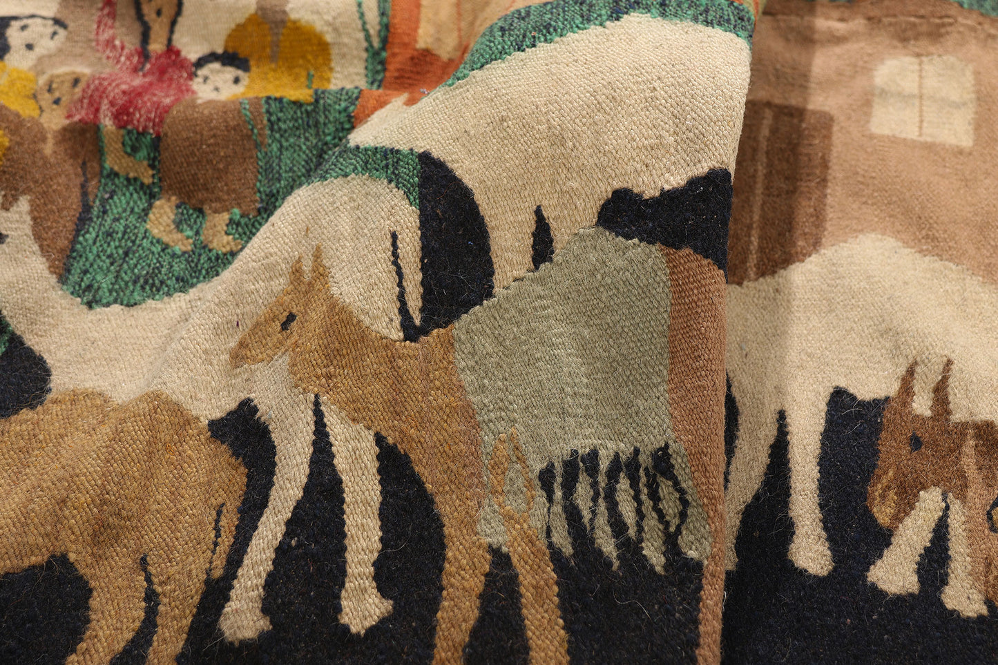 6 x 8 Vintage Egyptian Kilim Tapestry Rug 79221