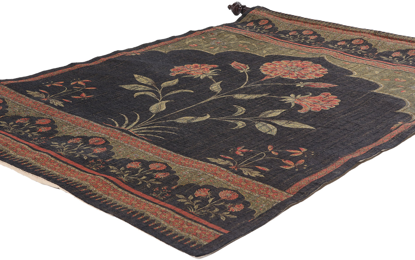 4 x 6 Vintage European Lotus Tapestry 79074