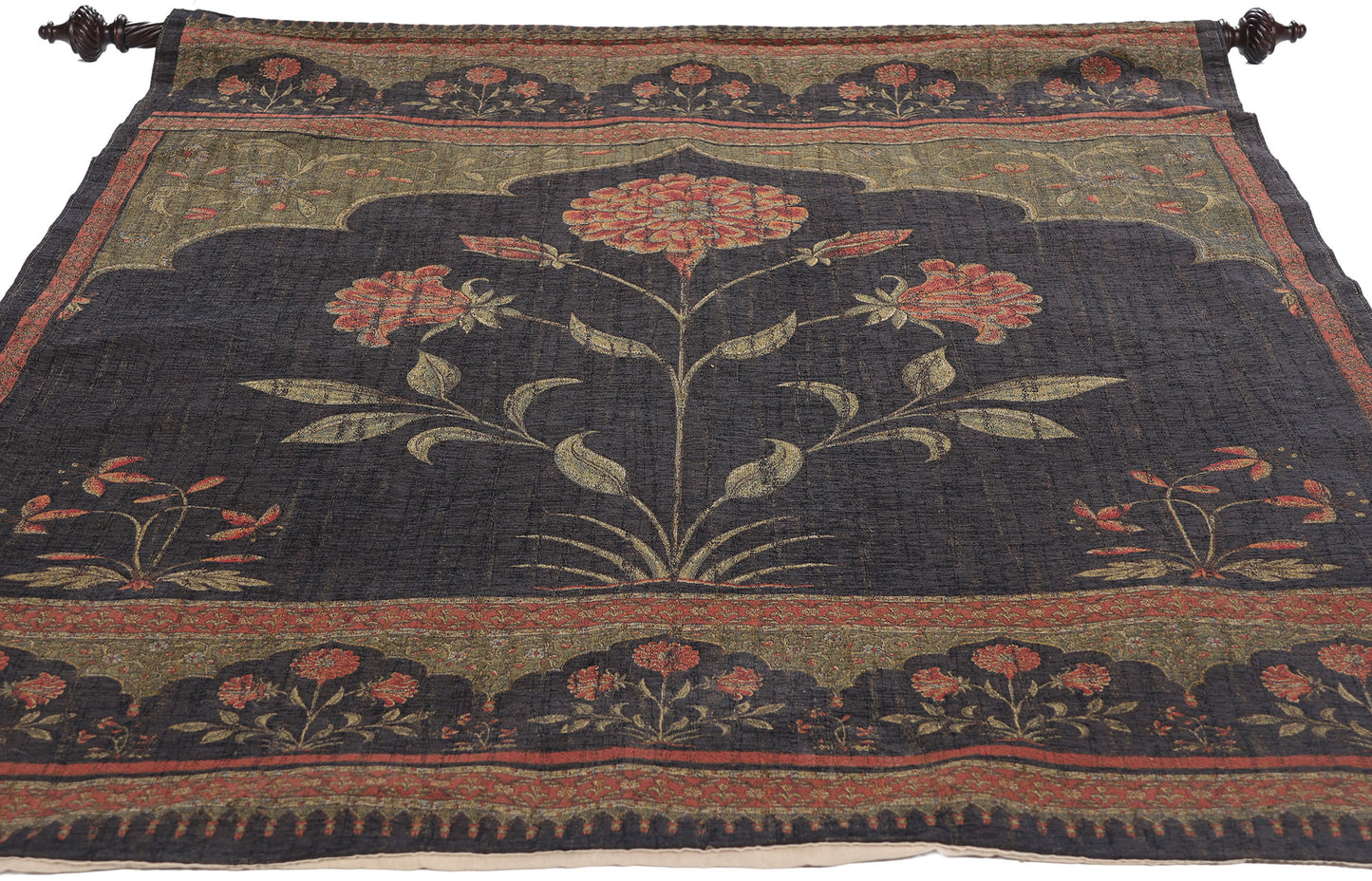 4 x 6 Vintage European Lotus Tapestry 79074