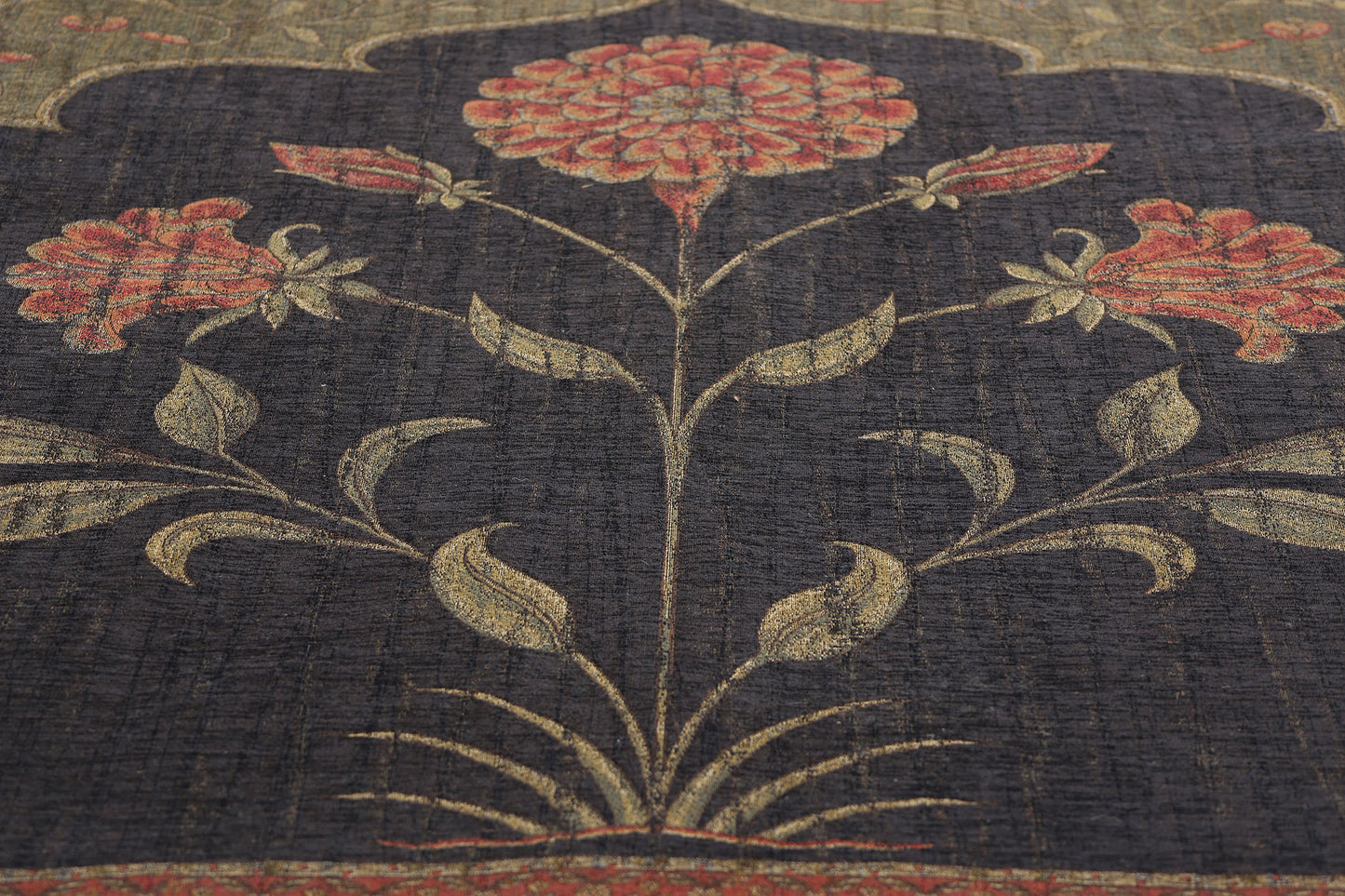 4 x 6 Vintage European Lotus Tapestry 79074