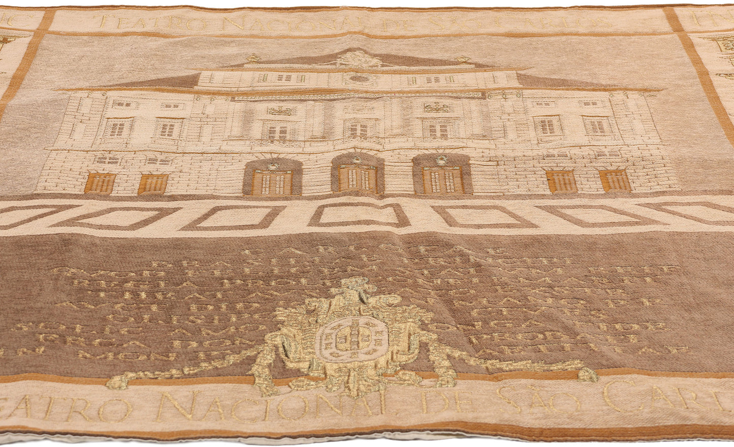 5 x 5 Vintage Teatro Nacional de Sao Carlos Tapestry 79075