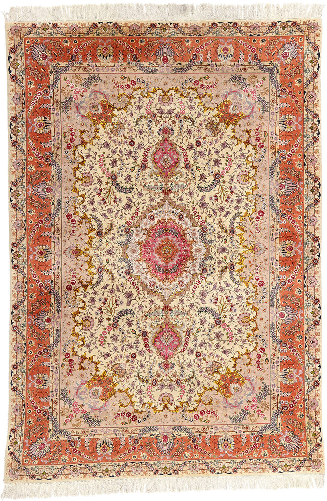 7 x 10 Vintage Persian Tabriz Rug 78687