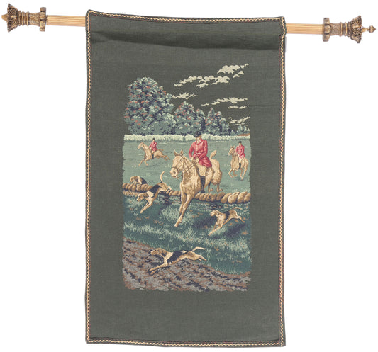 2 x 4 Vintage French La Chasse a Courre Tapestry 79073