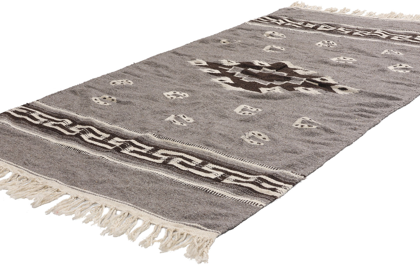 4 x 7 Vintage Mexican Zapotec Rug 79193