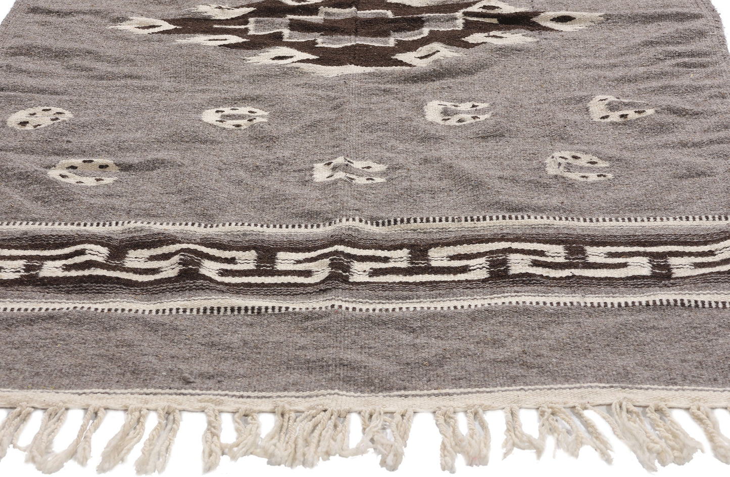 4 x 7 Vintage Mexican Zapotec Rug 79193