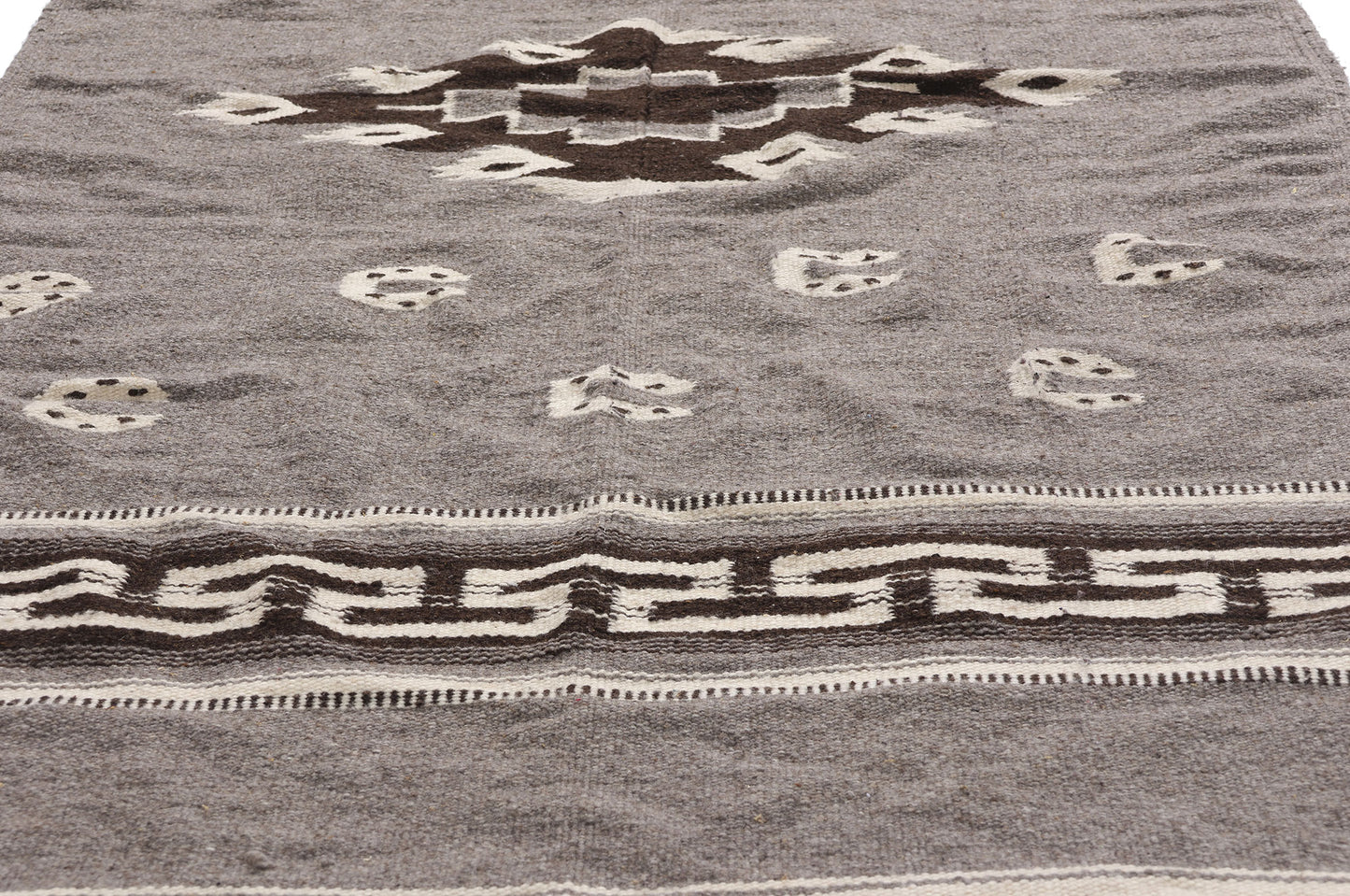 4 x 7 Vintage Mexican Zapotec Rug 79193