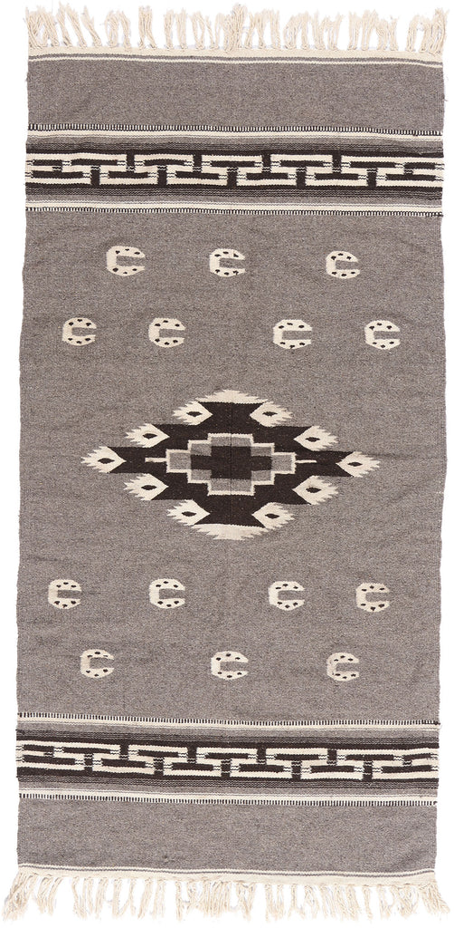 4 x 7 Vintage Mexican Zapotec Rug 79193