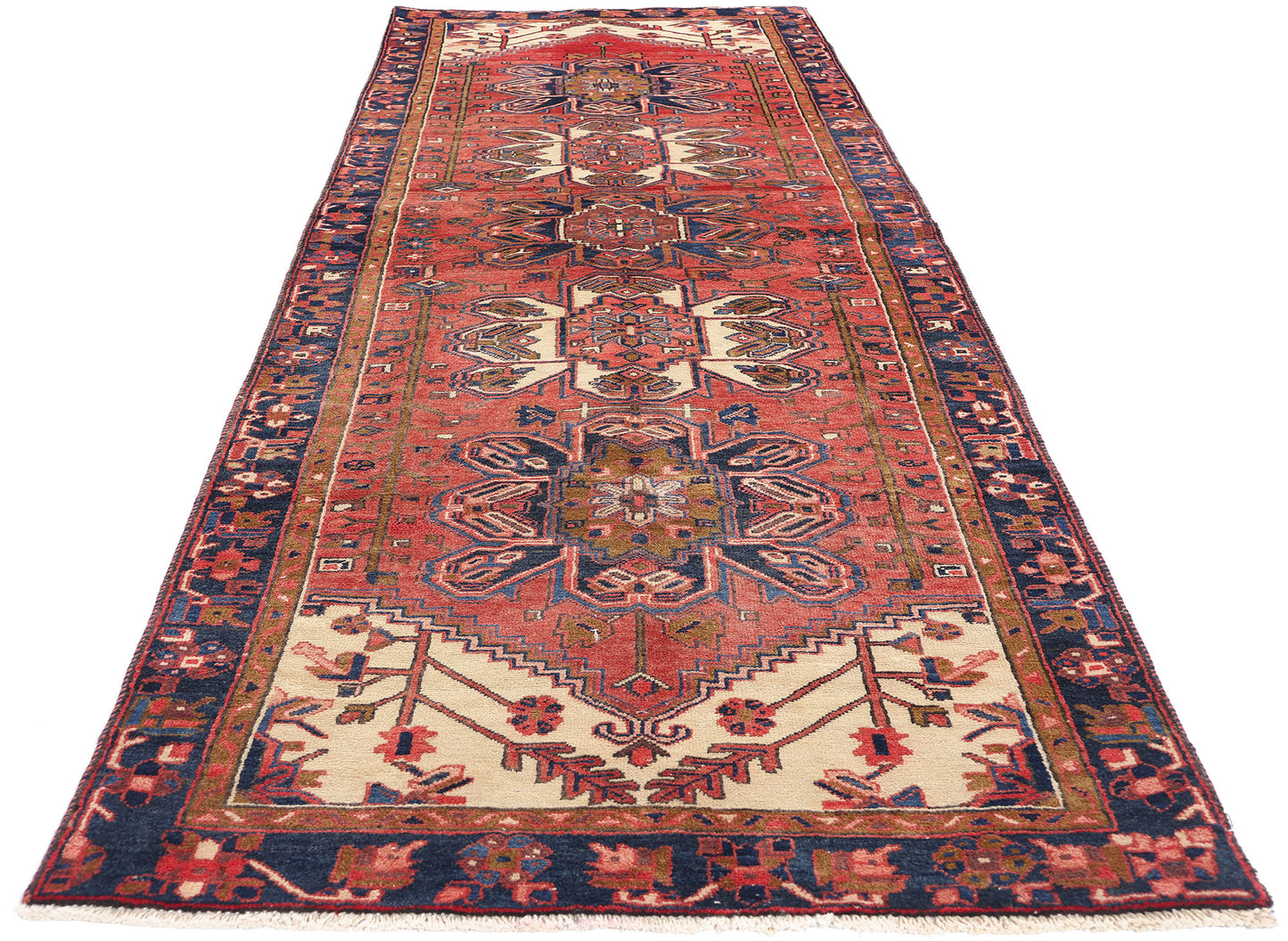 3 x 11 Vintage Persian Heriz Rug 79008