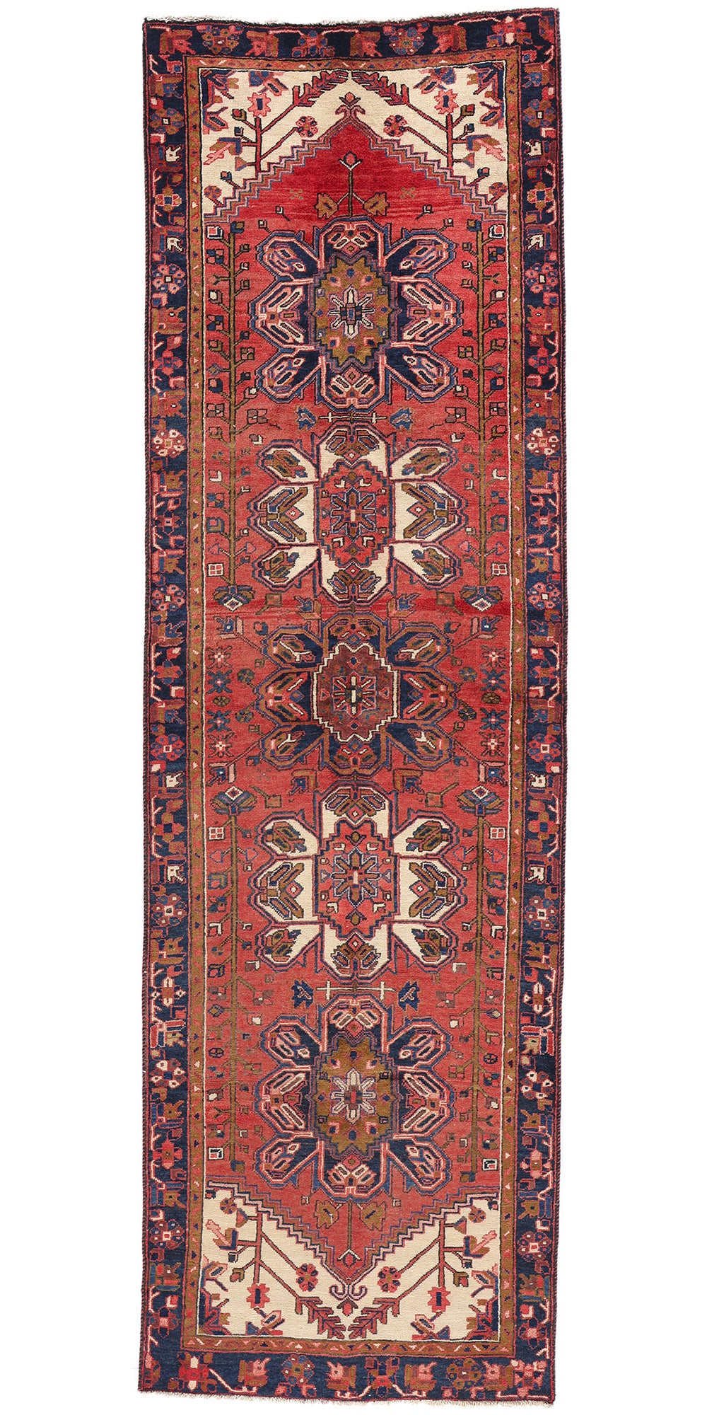 3 x 11 Vintage Persian Heriz Rug 79008