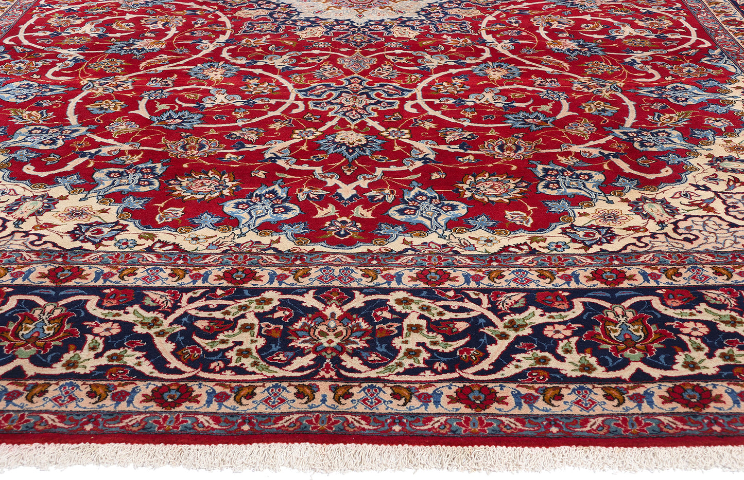 11 x 15 Vintage Persian Isfahan Rug 78981