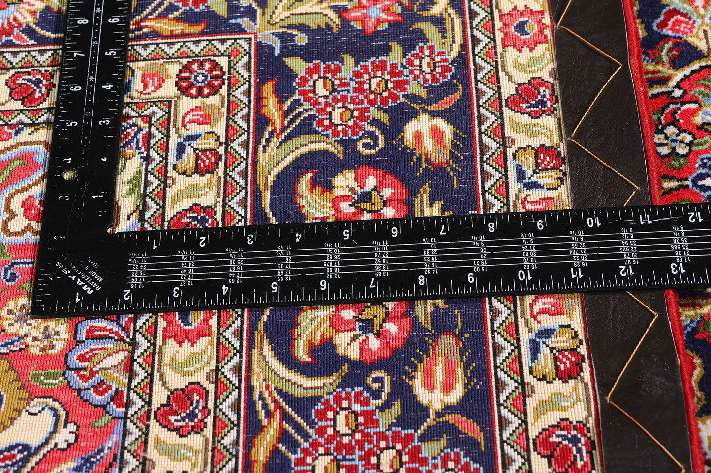 4 x 7 Ivory Vintage Persian Qum Rug 79311