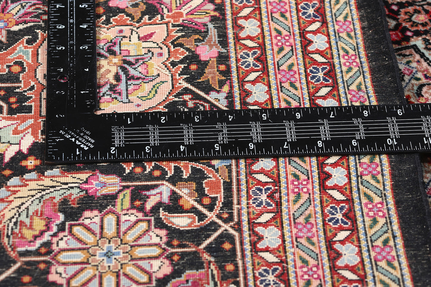 9 x 12 Vintage Chinese Mahi Tabriz Rug 79096