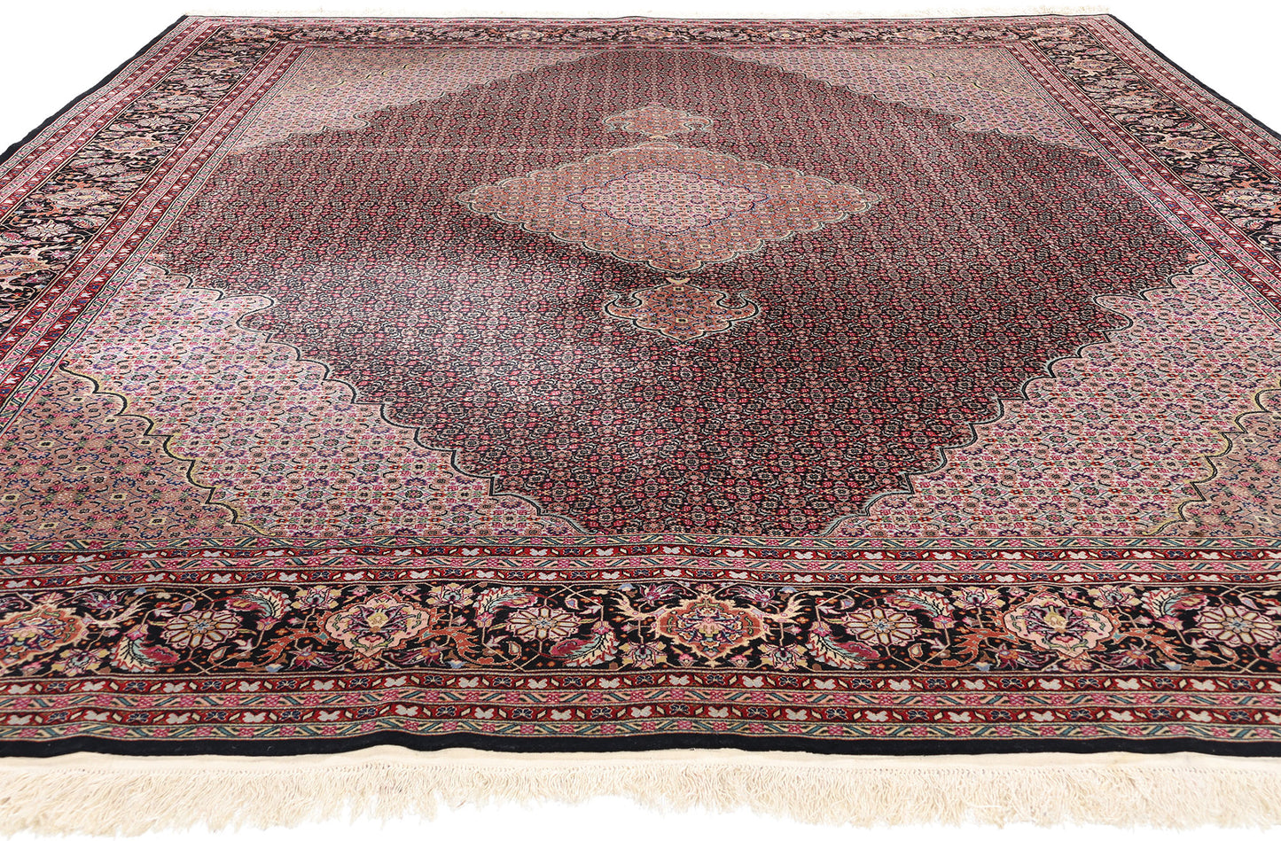 9 x 12 Vintage Chinese Mahi Tabriz Rug 79096