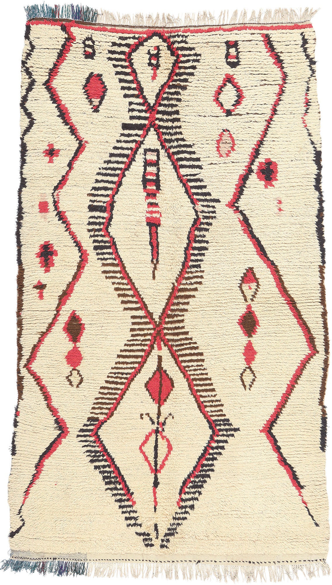 5 x 8 - Beige Vintage Moroccan Rug - 20020