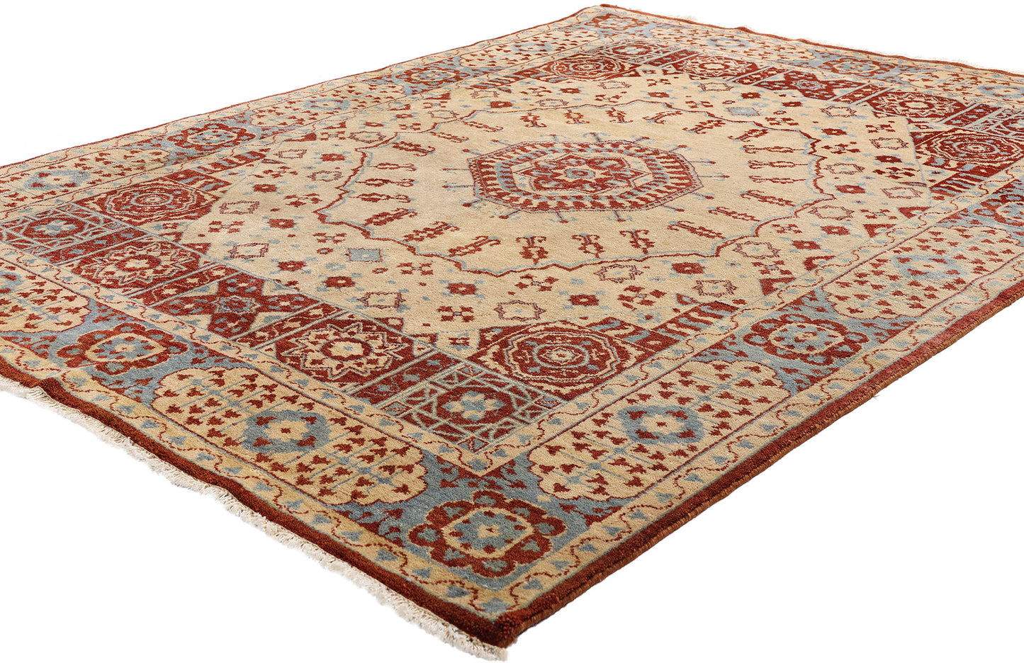 5 x 7 Vintage Turkish Oushak Rug 79260