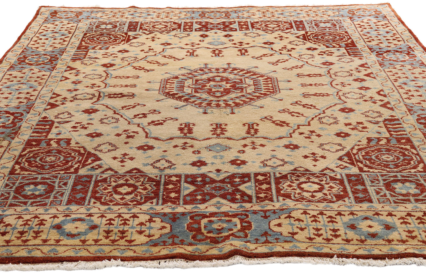 5 x 7 Vintage Turkish Oushak Rug 79260