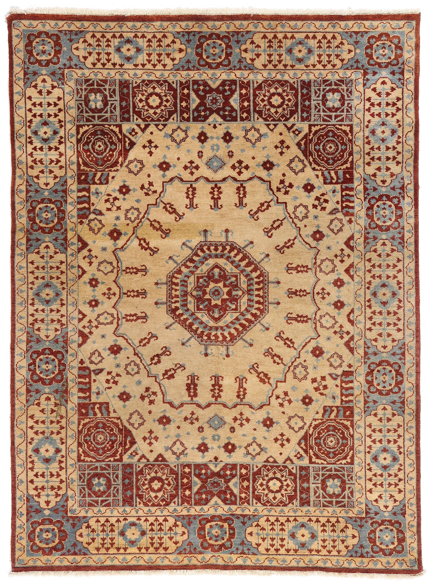 5 x 7 Vintage Turkish Oushak Rug 79260