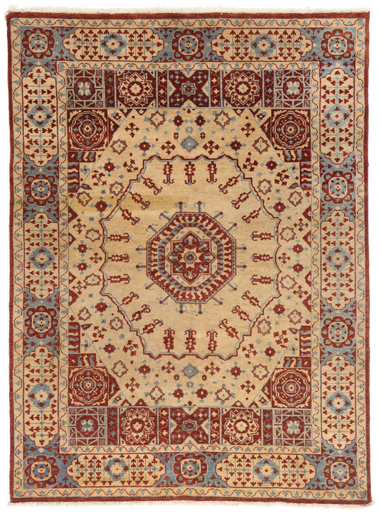 5 x 7 Vintage Turkish Oushak Rug 79260