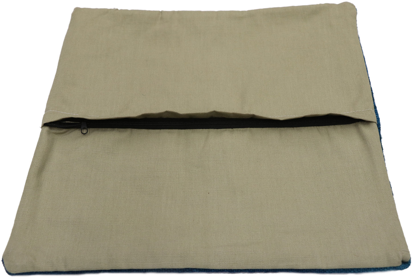 1 x 1 - Blue Vintage Turkish Pillow Rug - 53639