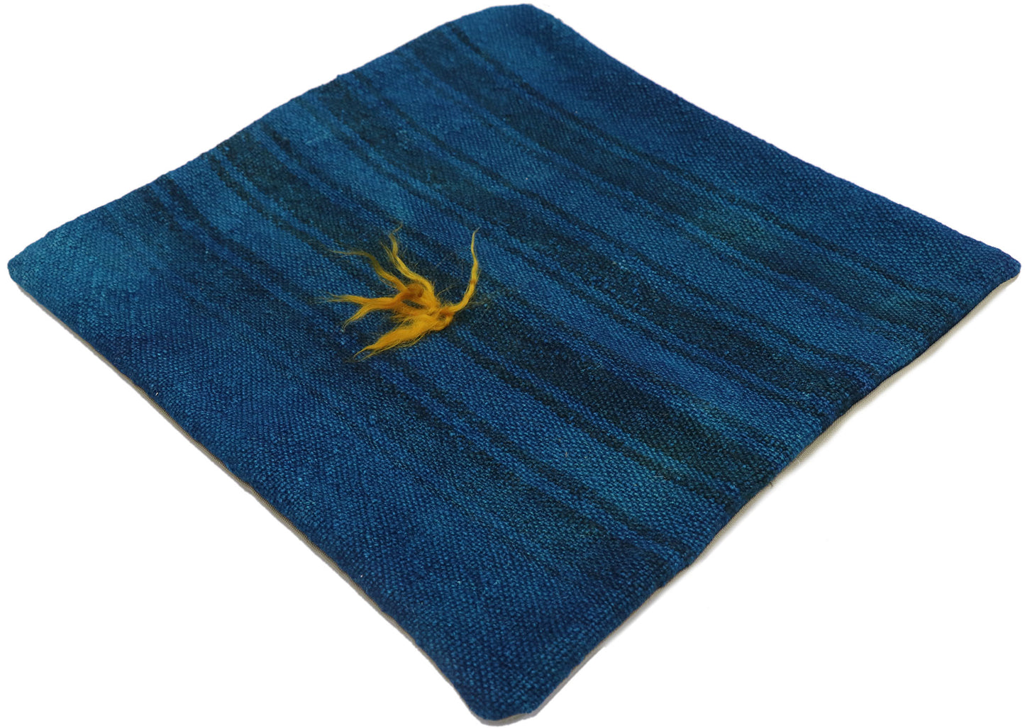 1 x 1 - Blue Vintage Turkish Pillow Rug - 53639