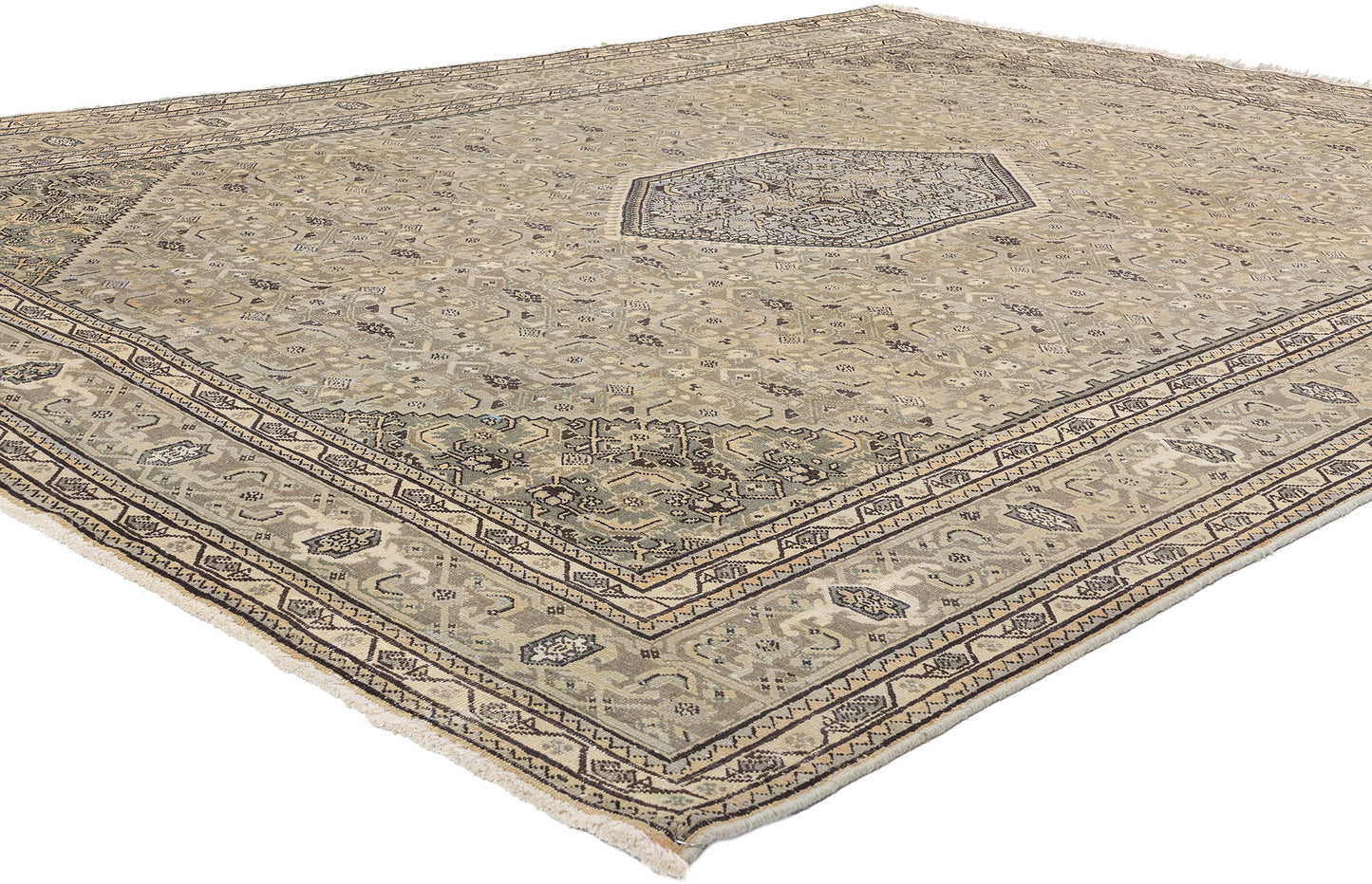 8 x 11 Vintage Persian Ardabil Rug 61377