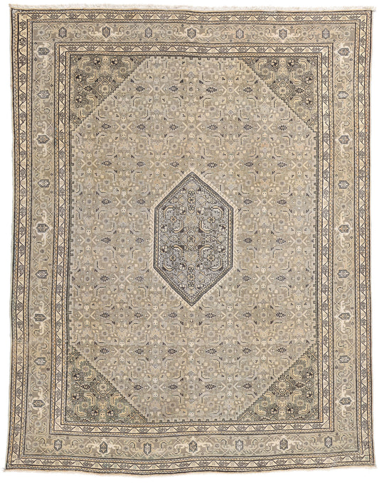 8 x 11 Vintage Persian Ardabil Rug 61377