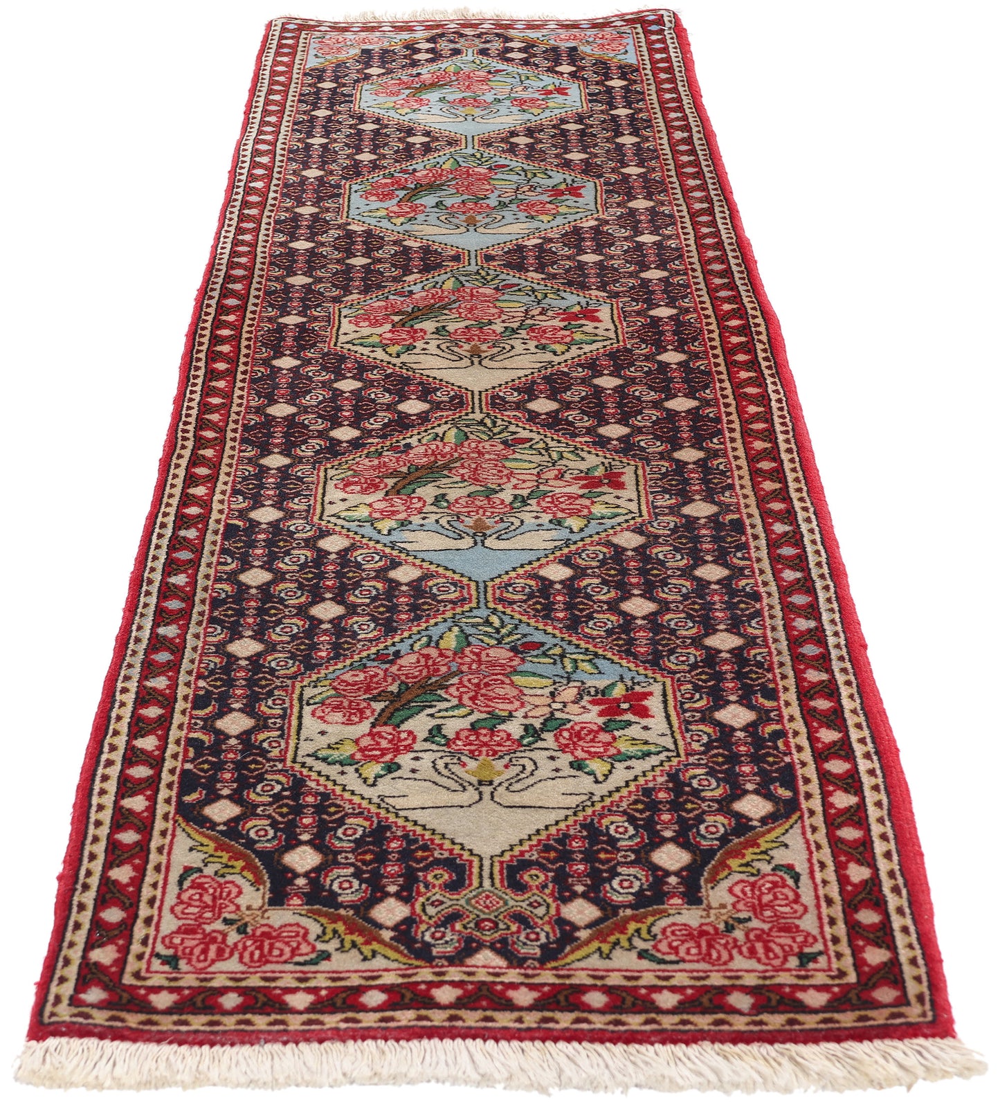 2 x 8 Vintage Persian Bijar Rug 78959