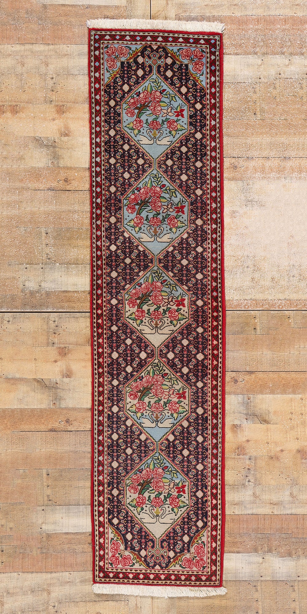 2 x 8 Vintage Persian Bijar Rug 78959