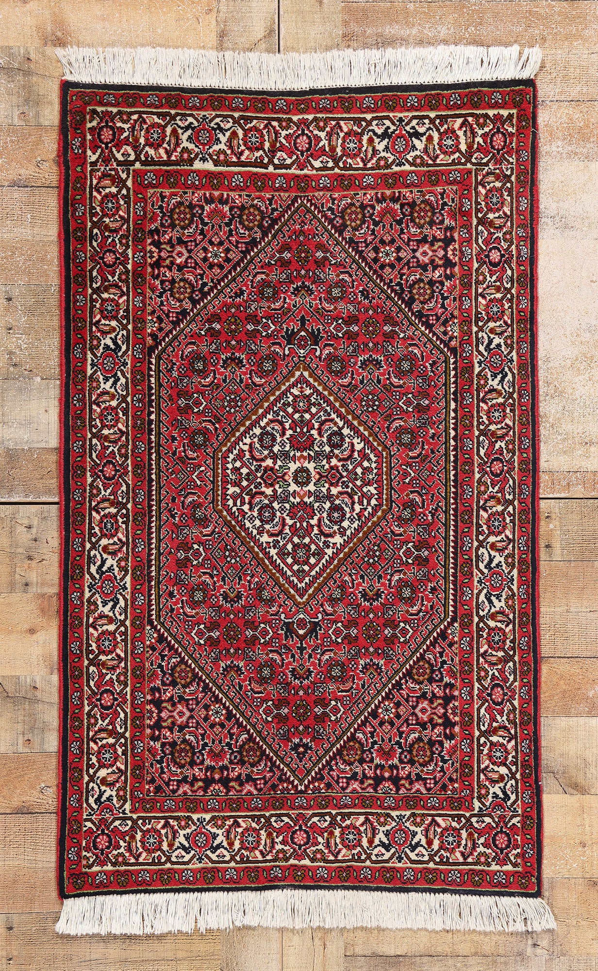 3 x 4 Vintage Persian Bijar Rug 78958
