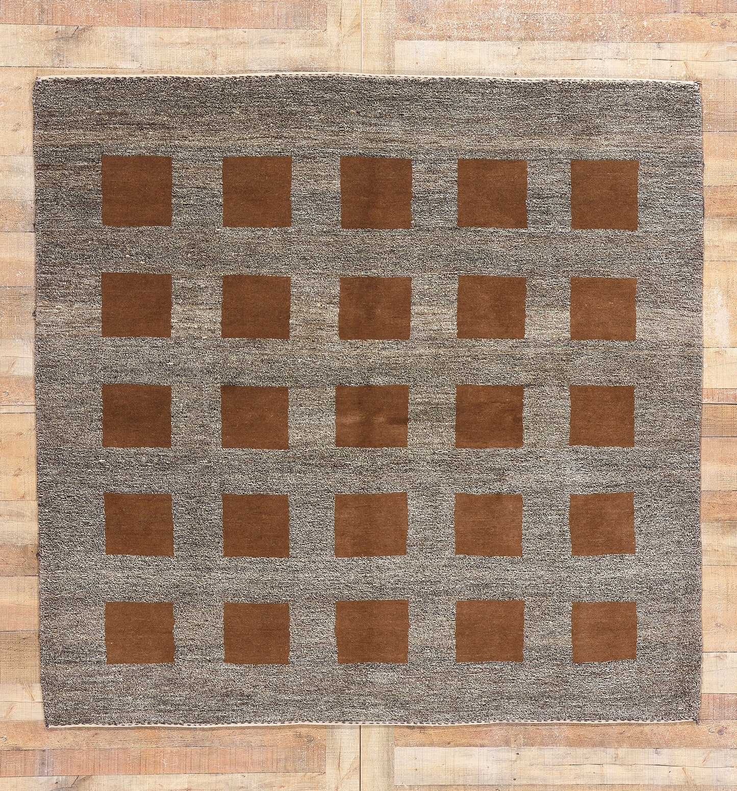 7 x 7 Vintage Square Persian Gabbeh Rug 79105