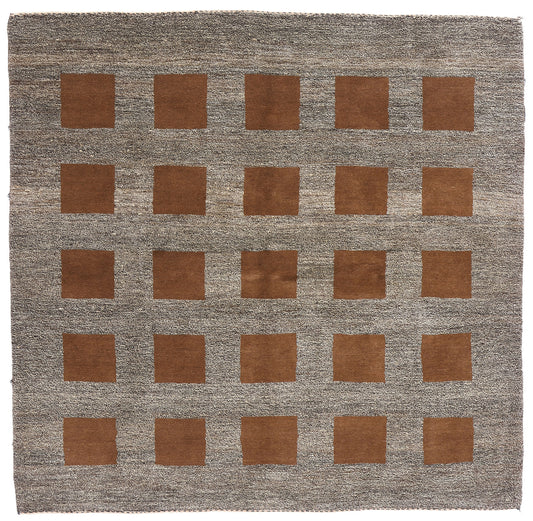 7 x 7 Vintage Square Persian Gabbeh Rug 79105