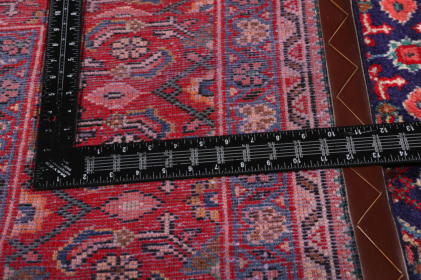 10 x 13 - Navy Blue Vintage Persian Hamadan Rug - 77149