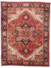 10 x 13 Red Vintage Persian Heriz Rug 79294