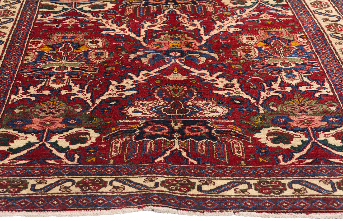 4 x 10 Vintage Persian Heriz Rug 61374