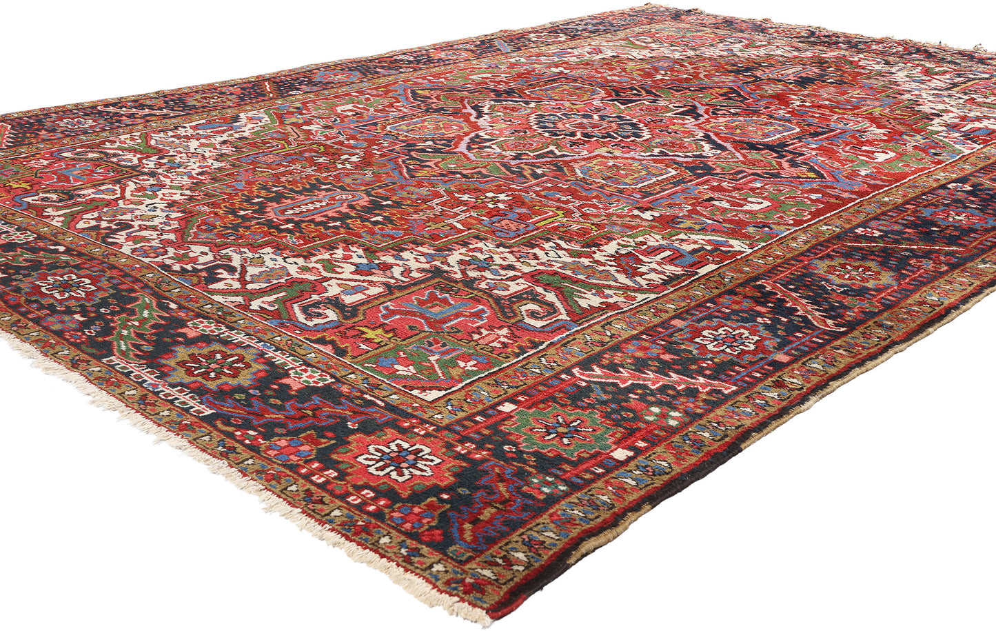8 x 11 Antique Persian Heriz Rug 79021